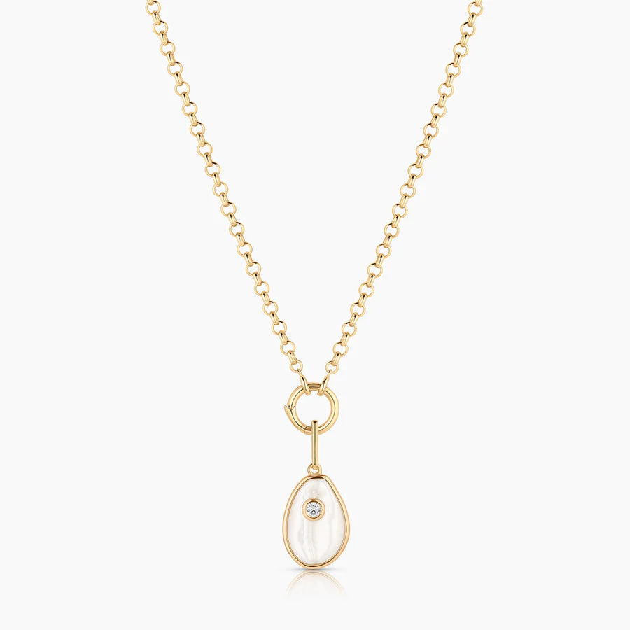 Cowrie Mother of Pearl Shell Charm
