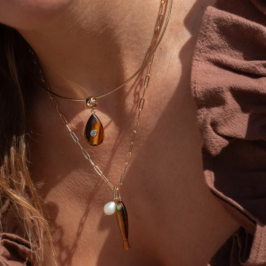 Bardot Tiger's Eye Bail Charm