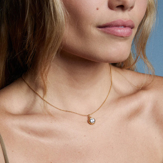 Dainty Bezel Necklace