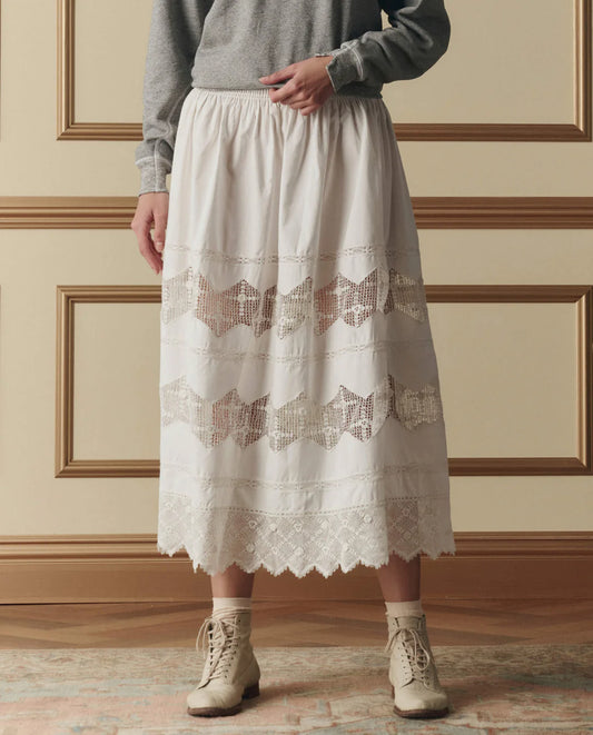 The Rosette Canary Skirt - Cream