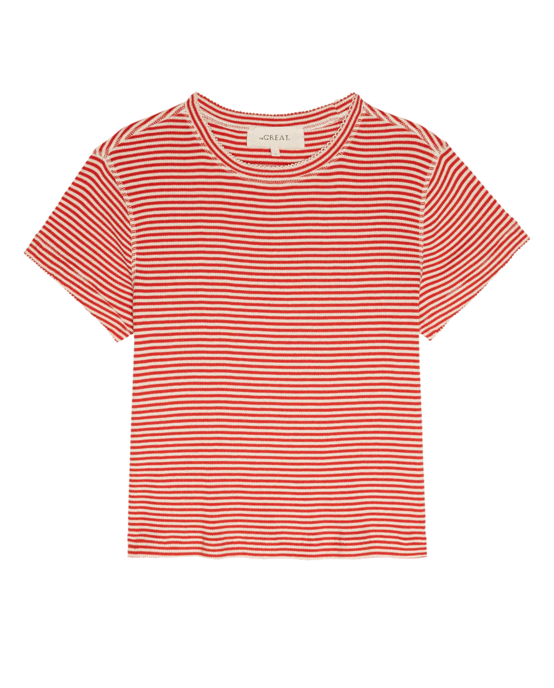 The Little Tee - Pimento Stripe