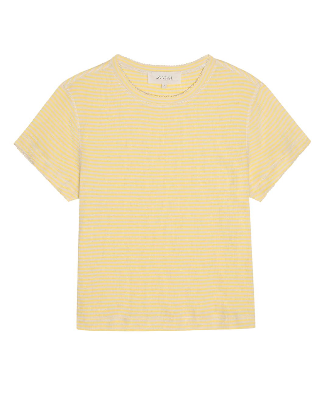 The Little Tee - Soft Yellow Stripe