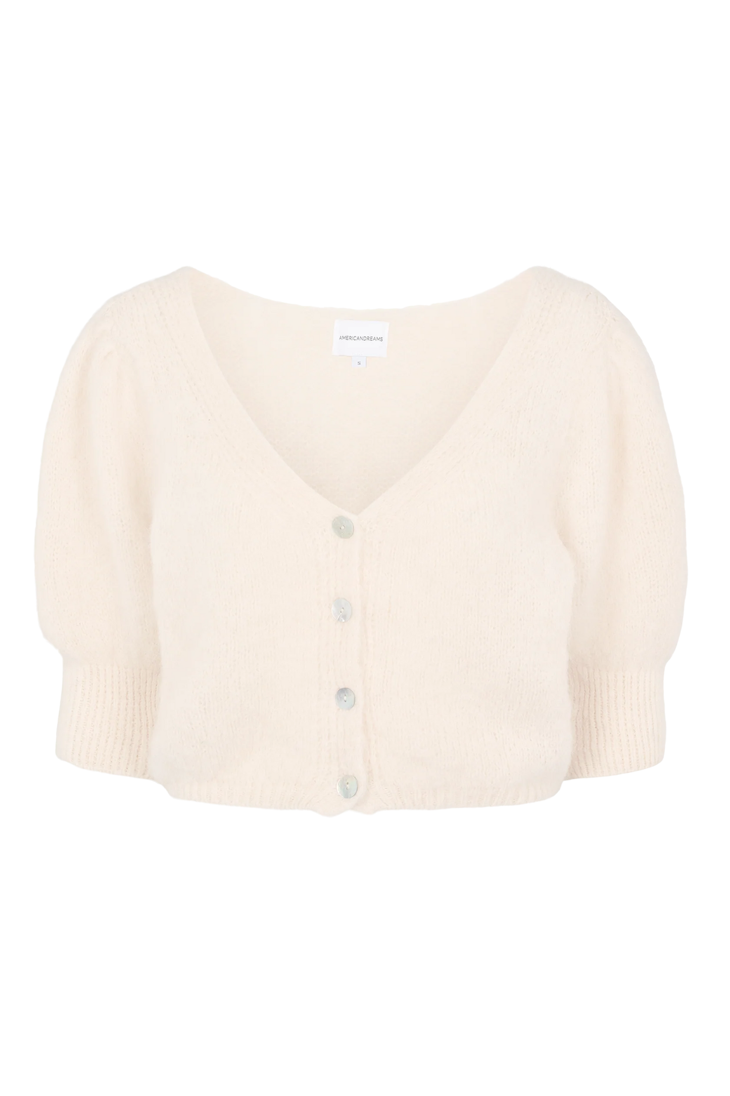 Manda Alpaca Cardigan - White