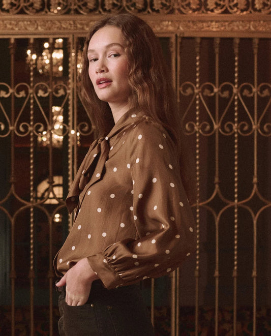The Zenith Top - Copper Bubble Dot