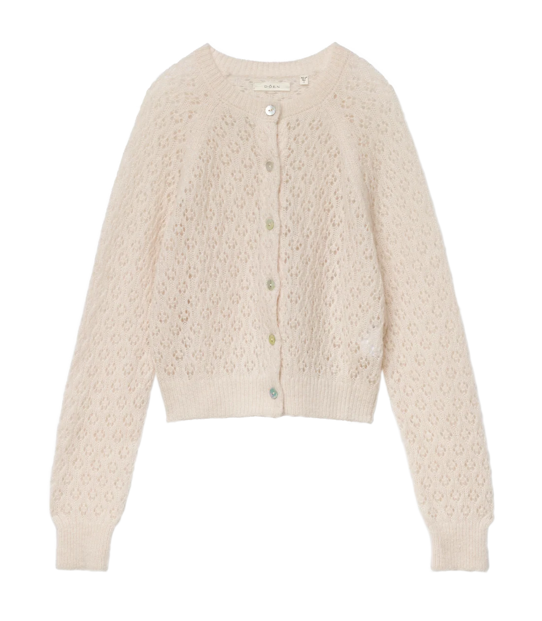 Petra Pointelle Cardigan - Heather Dogwood