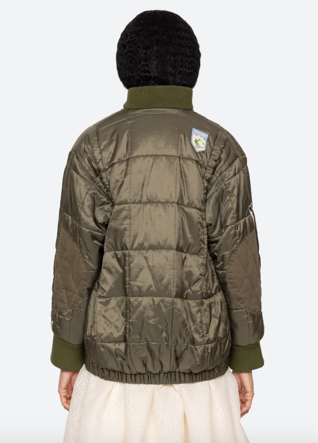 Eira Quilted Patch Puffer Jacket