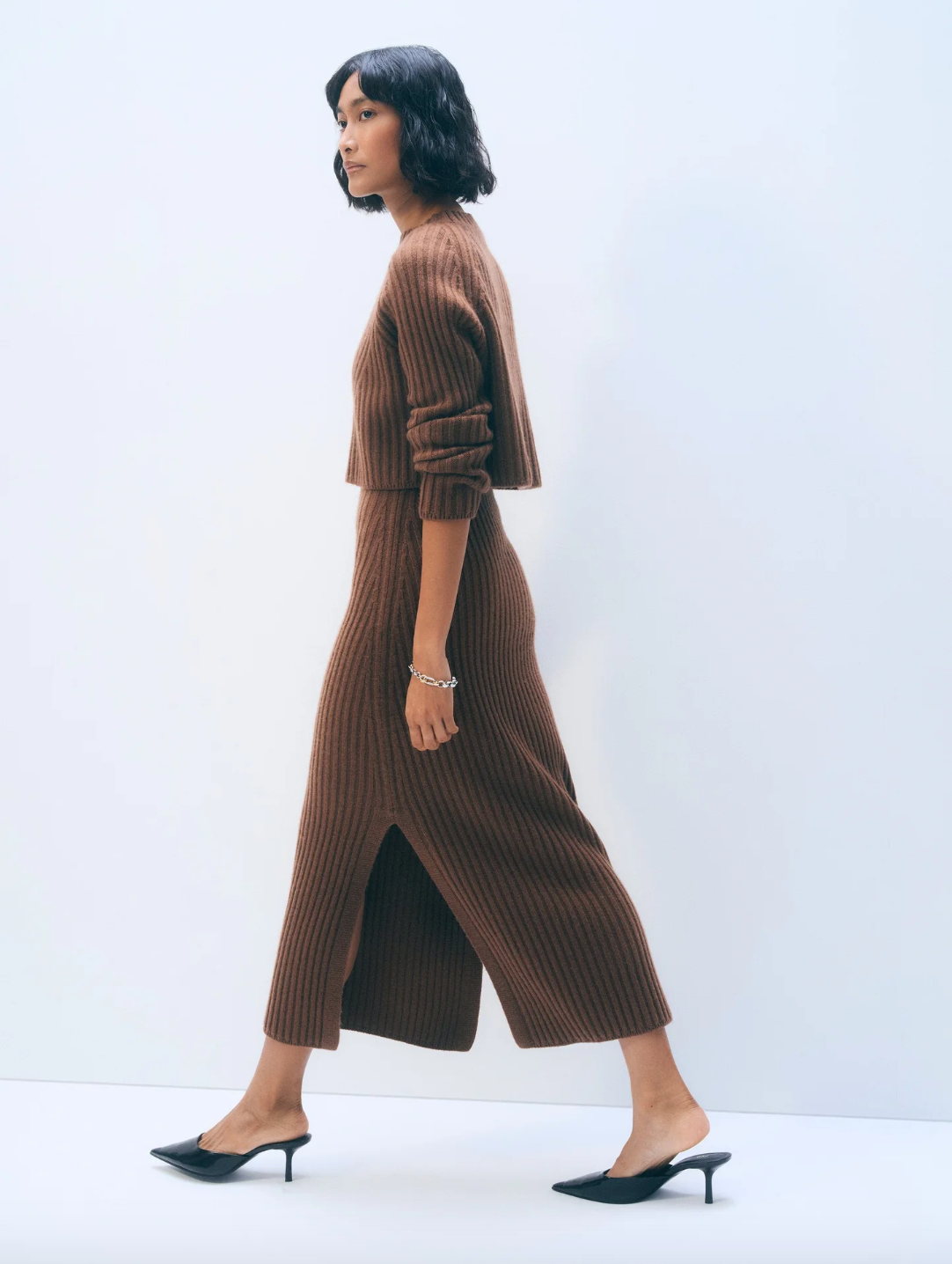 Cashmere Cropped Crew