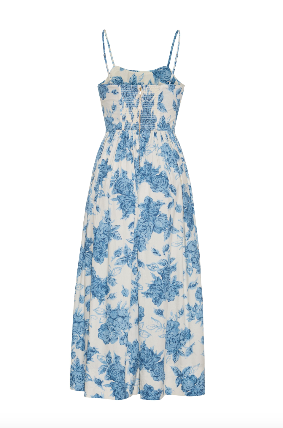 Alba Midi - Tossed Floral Blue