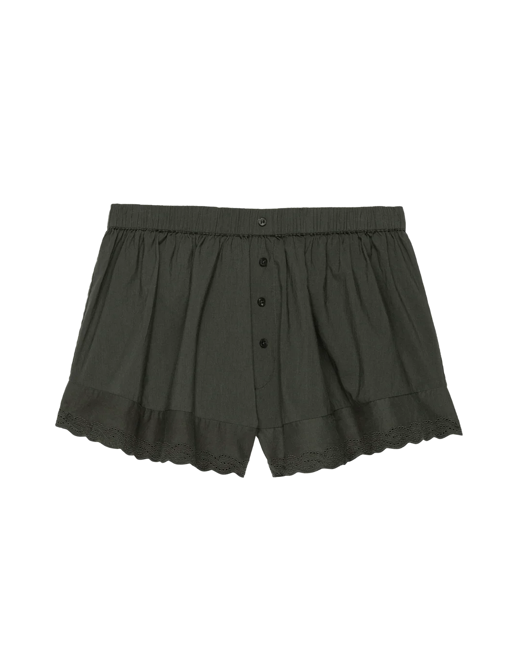 The Eyelet Tap Short - Black