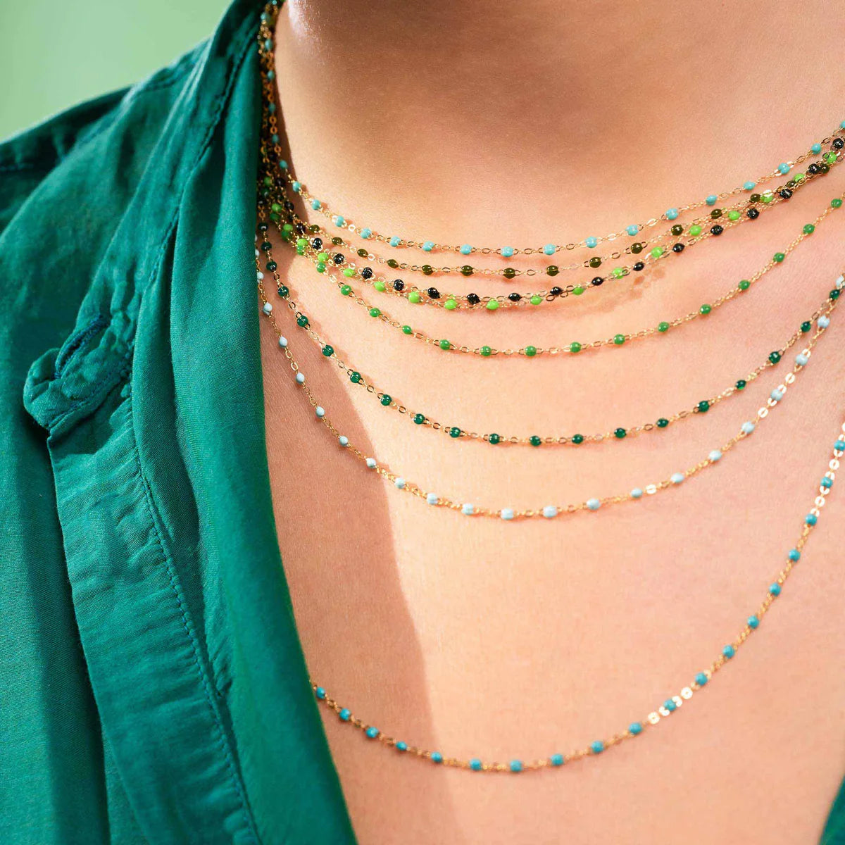 Classic Necklace- Green