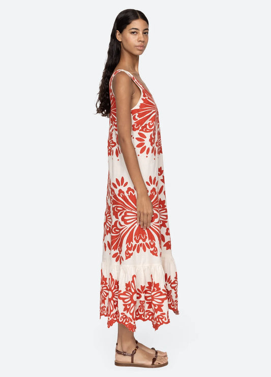 Lilana Applique Maxi Tank Dress