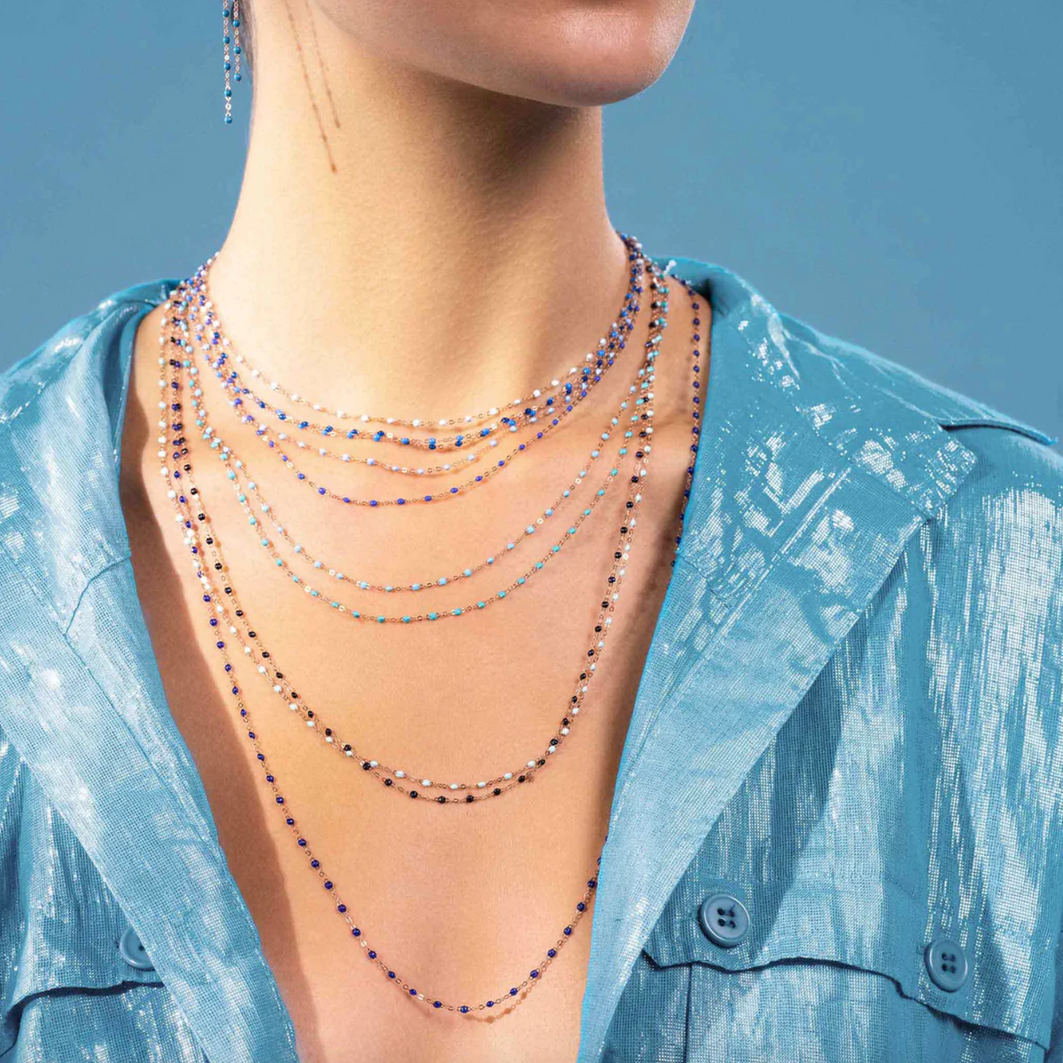 Gigi Necklace-Baby Blue