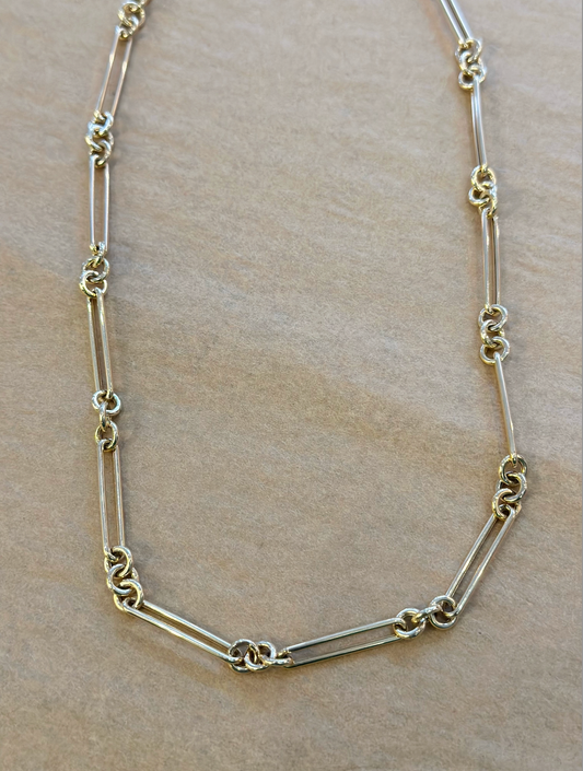 14 Kt 3 Loop Chain Necklace