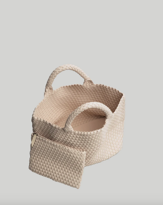 St. Barths Medium Tote- Ecru