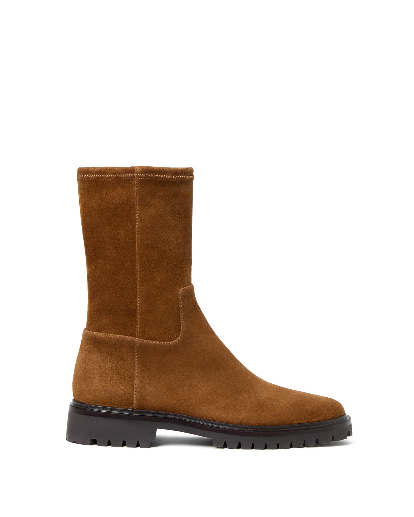Danny Tall Ankle Boot - Cacao/Dark Brown
