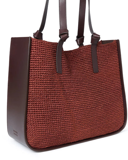 Turned Out Tote- Espresso Chestnut