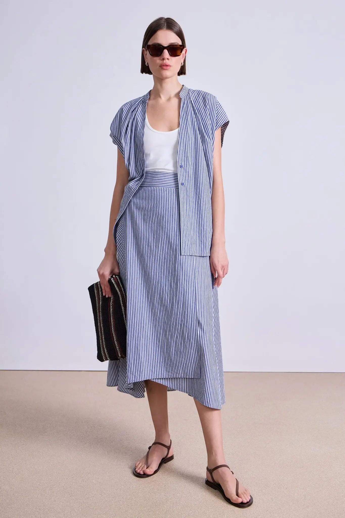 Marsala Asymmetrical Skirt