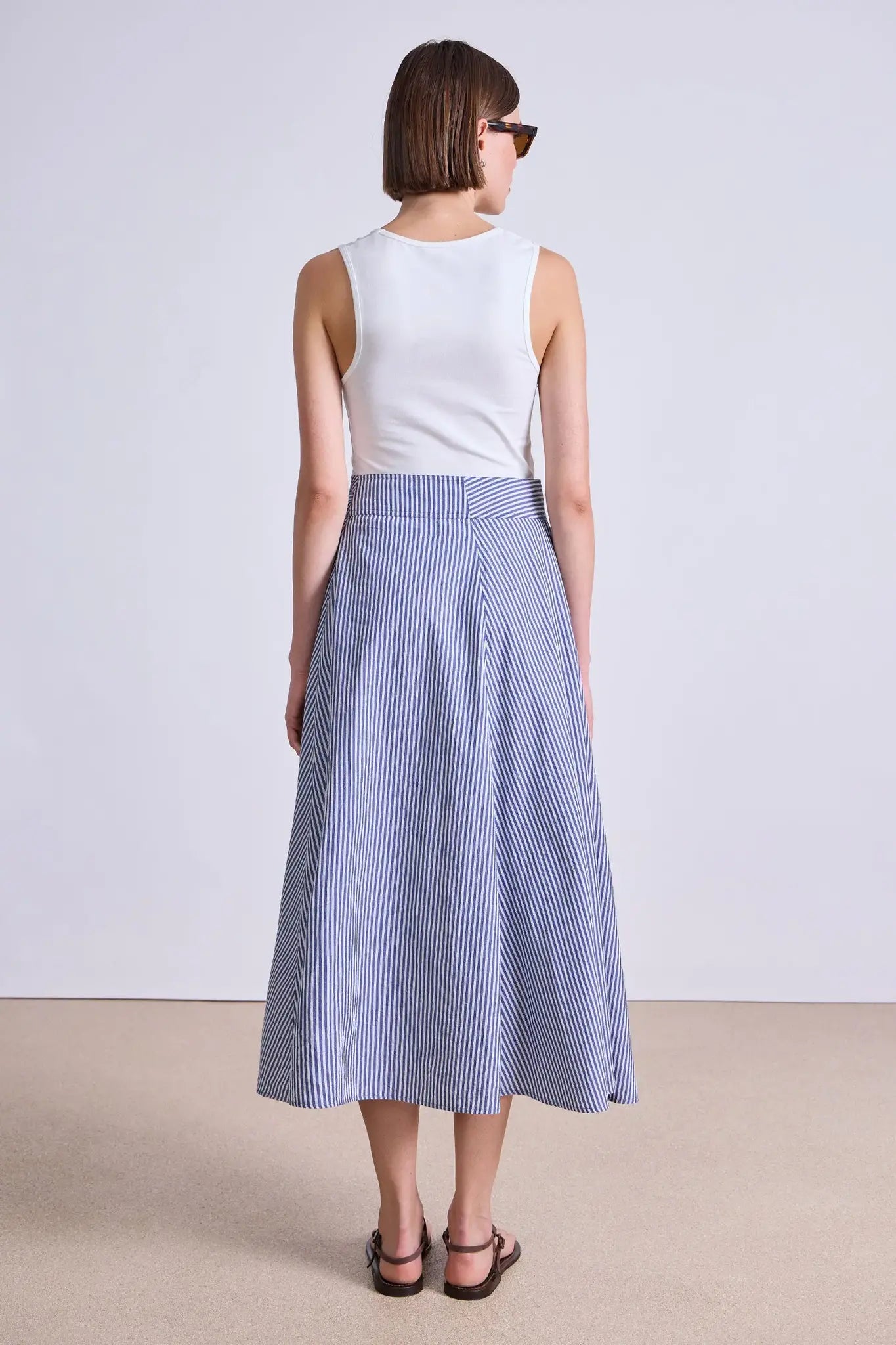 Marsala Asymmetrical Skirt