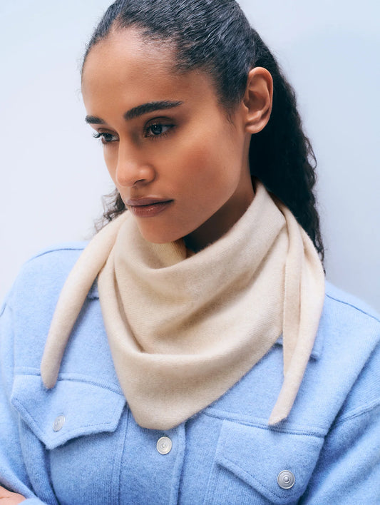 Cashmere Neckerchief - Natural Heather