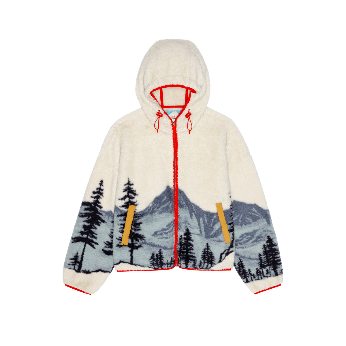 The Plush Horizon Full Zip - Snowcap Landscape