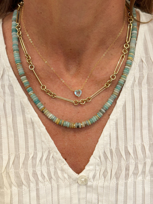 14 Kt 3 Loop Chain Necklace