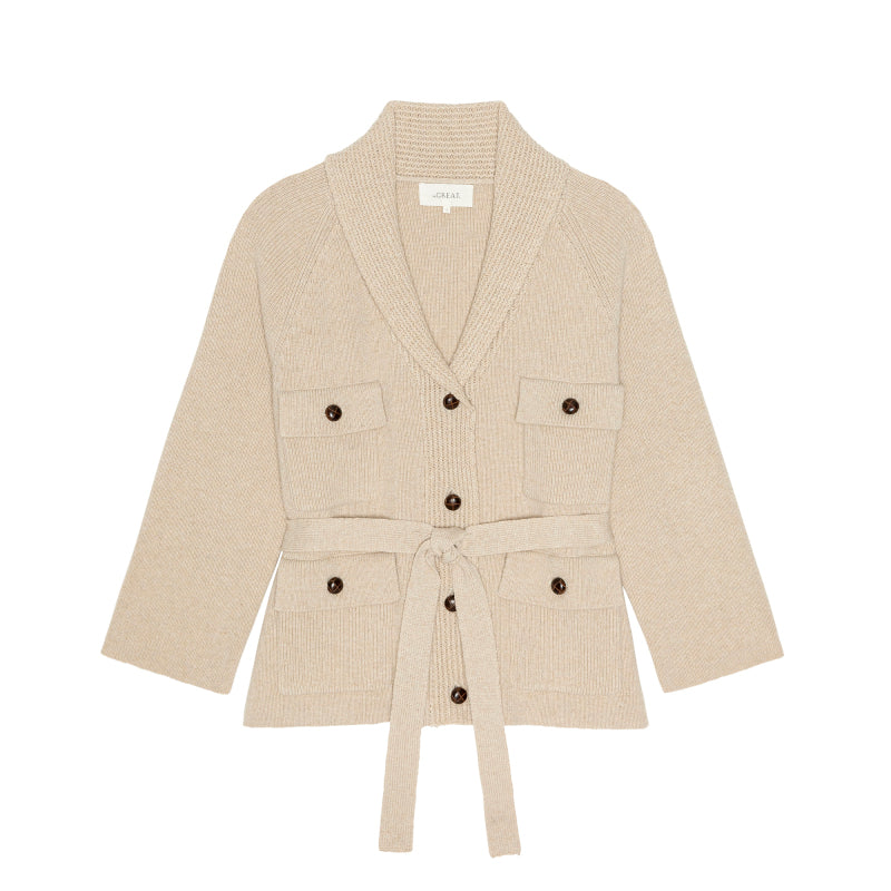 The Commander Riding Cardigan - Cream