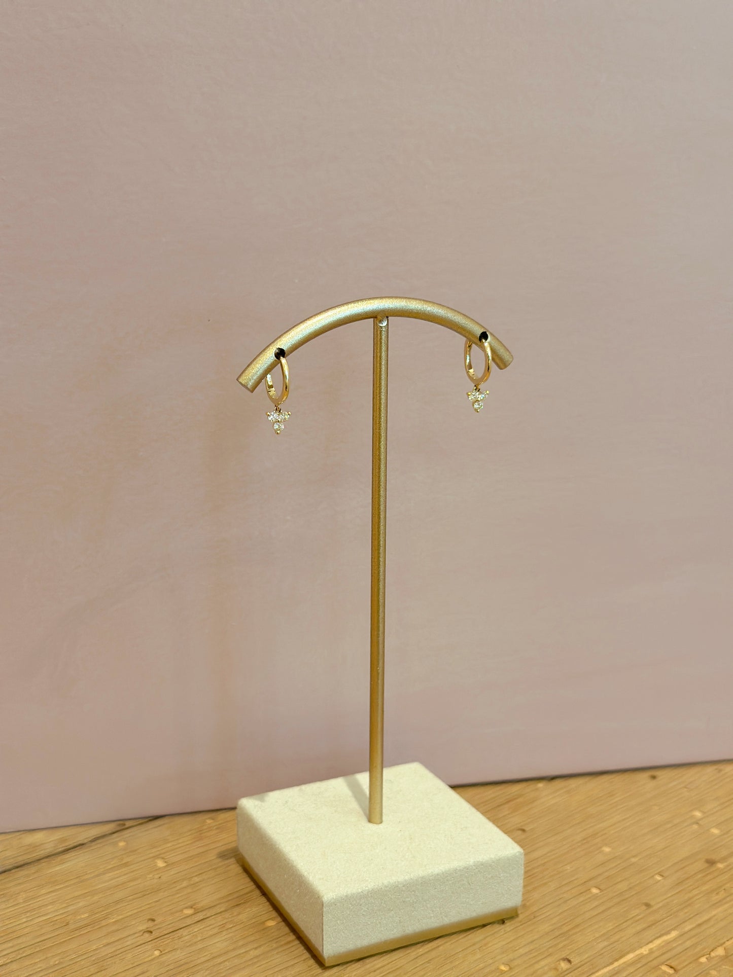 Gold Huggie Drop Earring