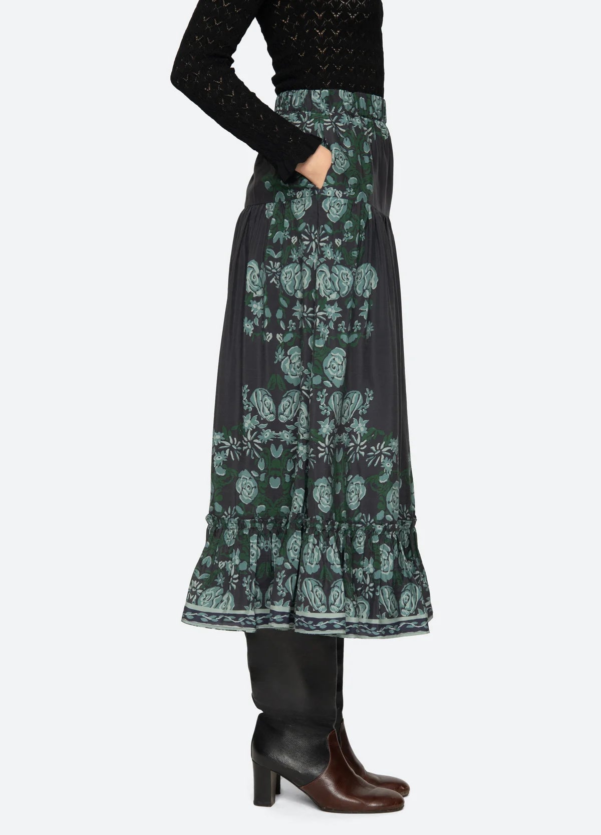 Tulla Print Midi Skirt - Multi