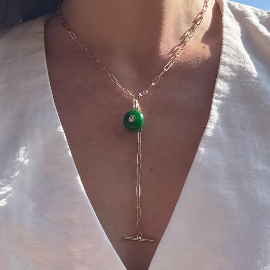 Bon Bon Green Jade Charm