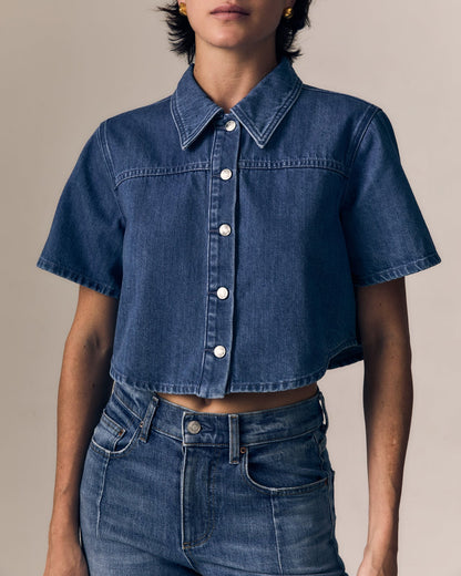 Short Sleeve Swing Shirt - Ocean Breeze
