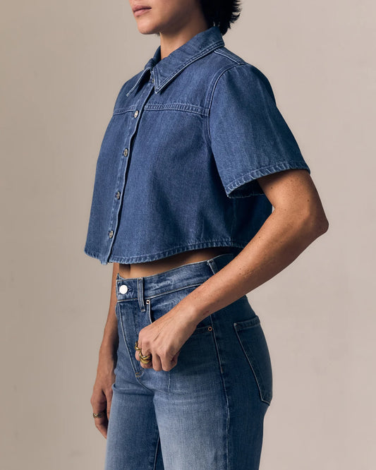 Short Sleeve Swing Shirt - Ocean Breeze