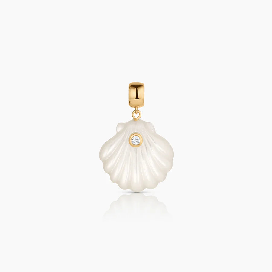 Coquille Mother of Pearl Shell Charm