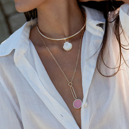 Coquille Mother of Pearl Shell Charm
