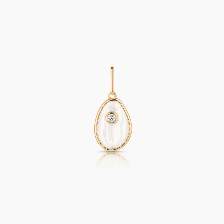 Cowrie Mother of Pearl Shell Charm