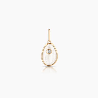 Cowrie Mother of Pearl Shell Charm
