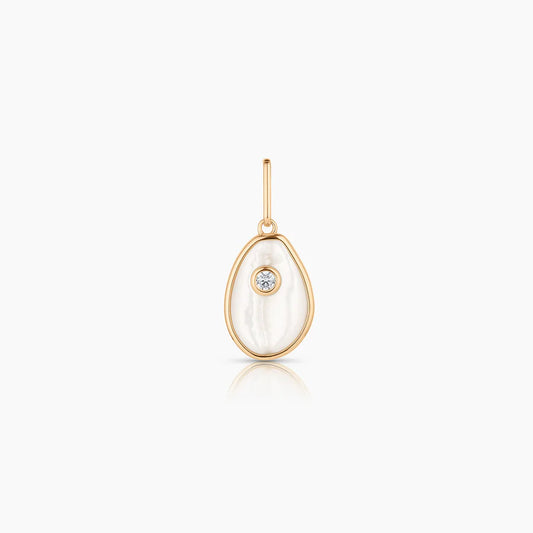 Cowrie Mother of Pearl Shell Charm