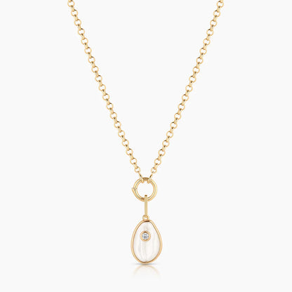 Cowrie Mother of Pearl Shell Charm