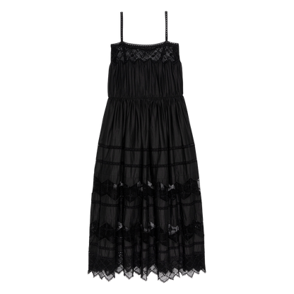 The Rosette Dress - Black