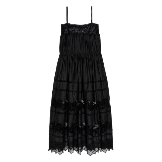 The Rosette Dress - Black