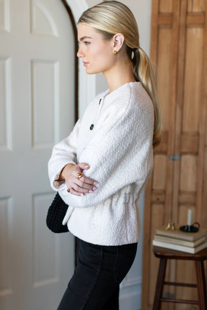 Atelier Cinch Jacket - Ivory Boucle