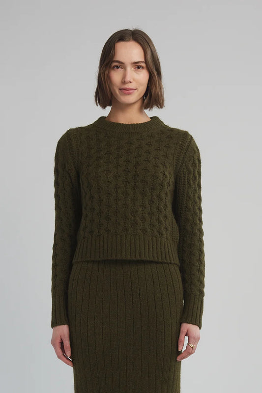 Amara Sweater - Dark Olive