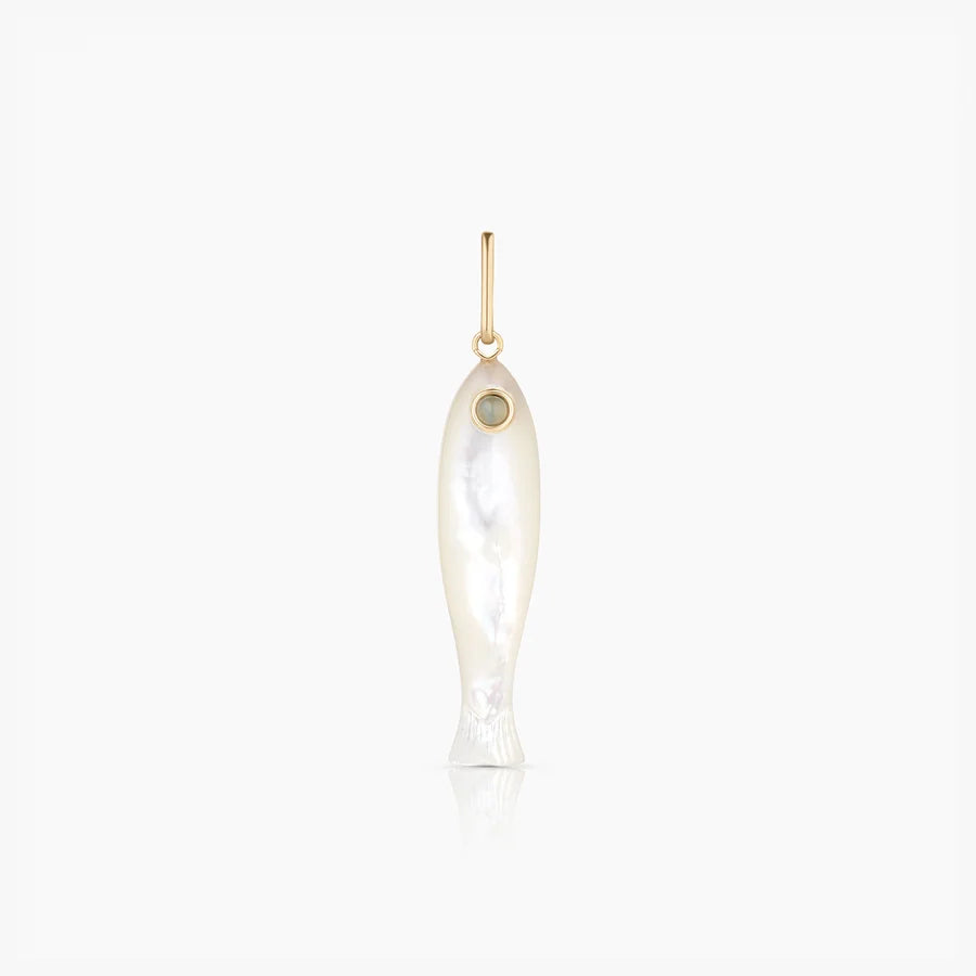 Fortuna Mother of Pearl Fish Charm