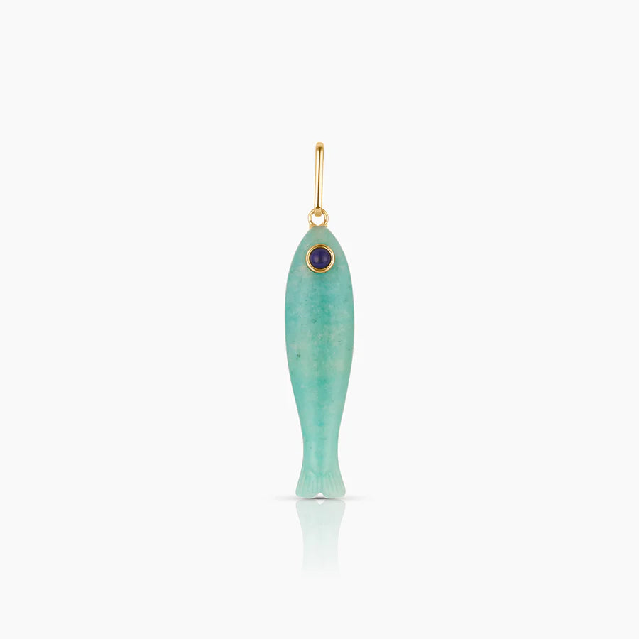 Fortuna Amazonite Fish Charm