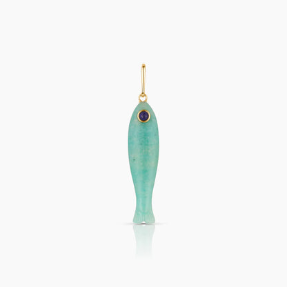 Fortuna Amazonite Fish Charm