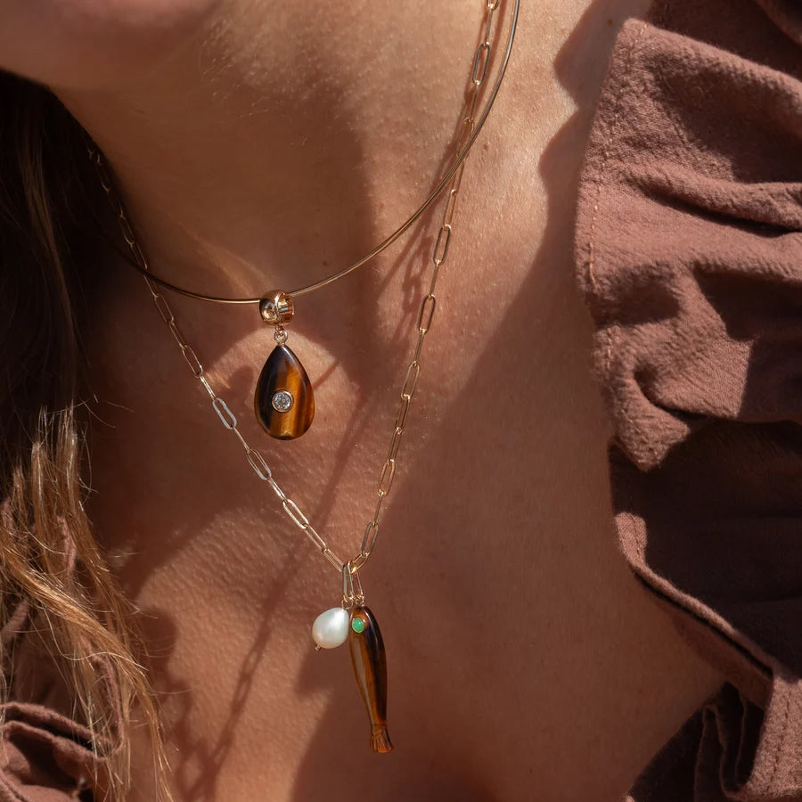 Bardot Tiger's Eye Bail Charm