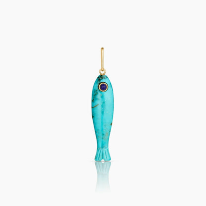 Fortuna Howlite Fish Bail Charm