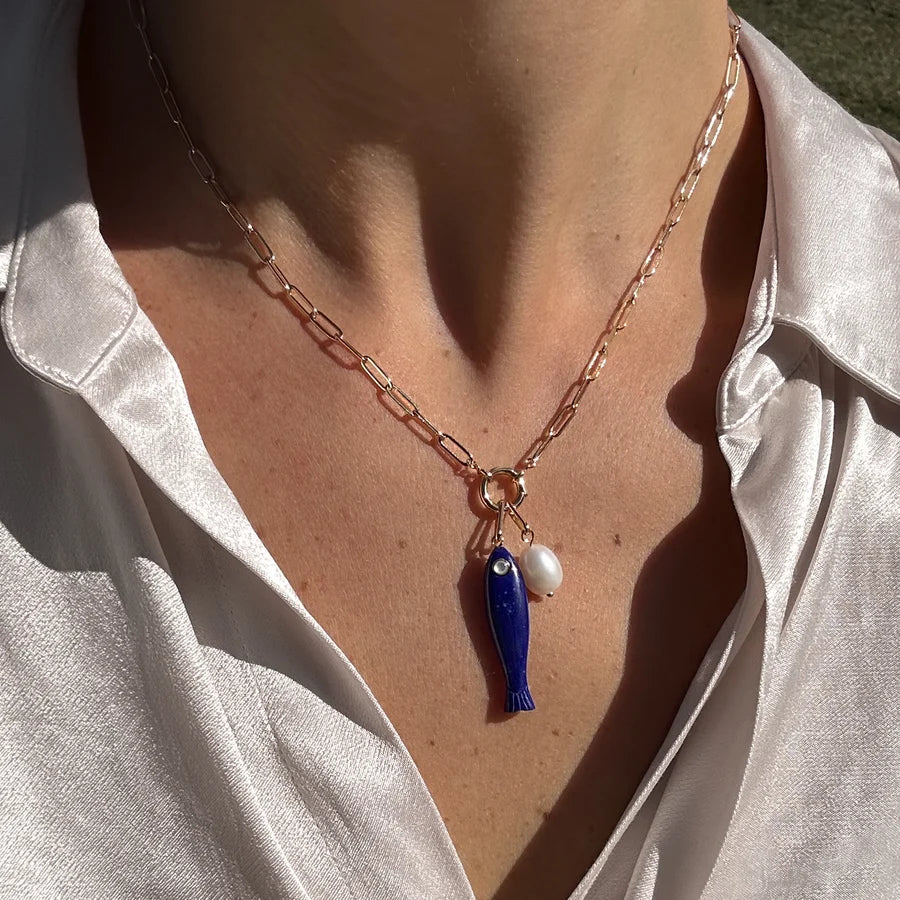 Fortuna Lapis Fish Charm