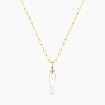 Fortuna Mother of Pearl Fish Charm