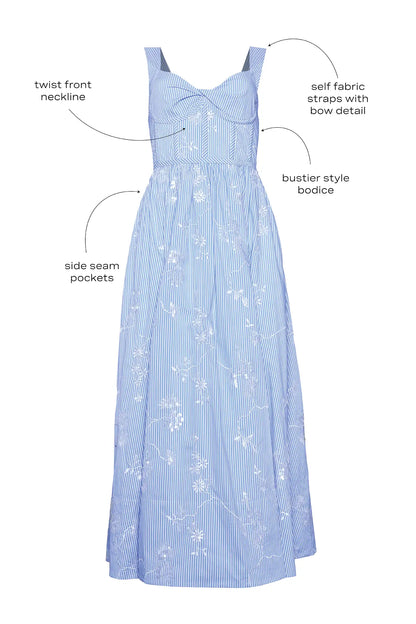 Gracie Dress - Sullivan Stripe