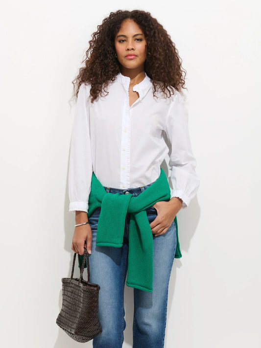 Chantilly Ruffle Shirt - White
